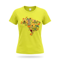 Camiseta Feminina Brasil ✦ Hexa Rio de Janeiro Bandeira | VAI DAR BRASIL