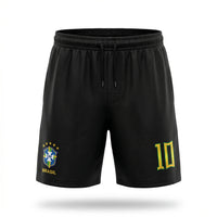 Bermuda Tactel Streetwear Seleção Brasileira Nº10 Masculino | VAI DAR BRASIL