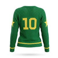 Blusa Tricô Vazado BRASIL ✦ Manga Longa Gola V Copa | VAI DAR BRASIL