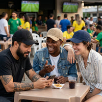 Boné Brasil Bandeira Bordada Aba Curva Masculino | VAI DAR BRASIL