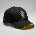 Boné Seleção Brasil CBF Bordado Aba Curva Unissex Strapback | VAI DAR BRASIL