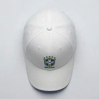 Boné Seleção Brasil CBF Bordado Aba Curva Unissex Strapback | VAI DAR BRASIL