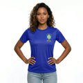 Camisa Brasil Bordada Dry Fit Torcida Feminina Copa 2026 | VAI DAR BRASIL