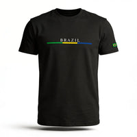 Camisa Masculina BRAZIL Casual Streetwear Algodão | VAI DAR BRASIL