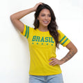 Camiseta Brasil T-Shirt Feminino Fit Regular Copa 2026 | VAI DAR BRASIL