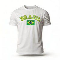 Camiseta Dry Fit Brasil Torcida Masculino Copa 2026 | VAI DAR BRASIL
