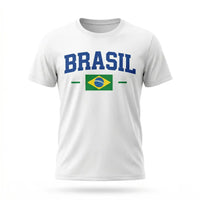 Camiseta Infantil Brasil Algodão Copa do Mundo 2026 | VAI DAR BRASIL