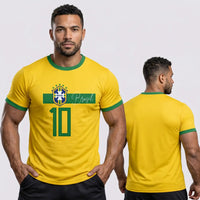 Camiseta Brasil Faixa Streetwear ✦ Brasão BRASIL Copa | VAI DAR BRASIL