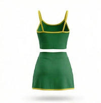 Conjunto Academia Top Cropped Short Saia Brasil Suplex Feminino | VAI DAR BRASIL