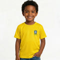 Camisa Infantil Seleção Brasileira Algodão Copa 2026 | VAI DAR BRASIL