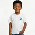 Camisa Infantil Seleção Brasileira Algodão Copa 2026 | VAI DAR BRASIL