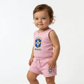 Conjunto Infantil Camiseta Short Seleção Brasileira Algodão Premium | VAI DAR BRASIL
