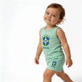 Conjunto Infantil Camiseta Short Seleção Brasileira Algodão Premium | VAI DAR BRASIL