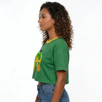 Cropped Oversized Cachorro Caramelo ✦ Bandeira Brasil | VAI DAR BRASIL