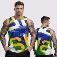 Regata Machão Brasil ✦ Dry-fit Slim Bandeira Copa 2026 | VAI DAR BRASIL