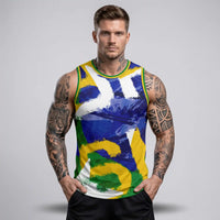 Regata Machão Brasil ✦ Dry-fit Slim Bandeira Copa 2026 | VAI DAR BRASIL