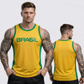 Regata Masculina Brasil Dry Fit Esportiva Copa 2026 | VAI DAR BRASIL