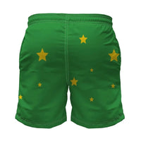 Short Brasil Bandeira Bolsos Poliéster Masculino Copa 2026 | VAI DAR BRASIL