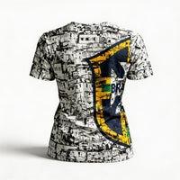 T-Shirt Premium Brasil CBF Favela Estampada Slim Feminino | VAI DAR BRASIL