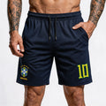 Bermuda Tactel Streetwear Seleção Brasileira Nº10 Masculino | VAI DAR BRASIL