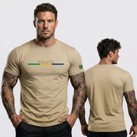 Camisa Masculina BRAZIL Casual Streetwear Algodão | VAI DAR BRASIL