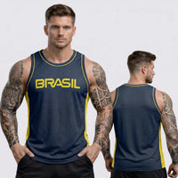 Regata Masculina Brasil Dry Fit Esportiva Copa 2026 | VAI DAR BRASIL