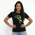 Camiseta Feminina Brasil Borboletas Algodão Premium | VAI DAR BRASIL