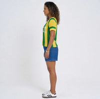 Camiseta Crochê Artesanal BRASIL Feminino | VAI DAR BRASIL